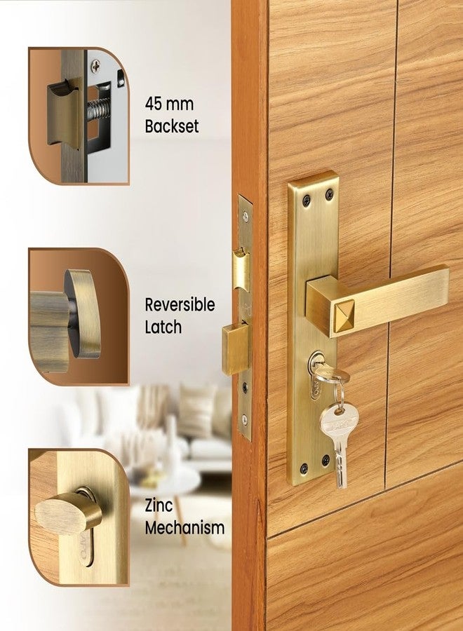 LAPO قفل باب رئيسي من لابو للمنزل، طقم قفل نقر شديد التحمل مع مفاتيح، أسطوانة 60 مم، جسم قفل 45 × 50 مم - مثالي للمنزل، غرفة النوم، المكتب، الفندق (تشطيب عتيق، ضمان 3 سنوات) CY-132 - Image 3